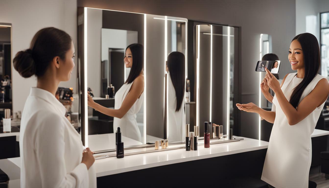 Smart Mirrors for Beauty and Hair Salons