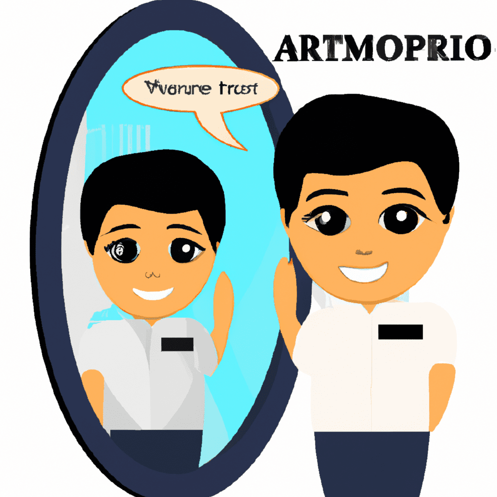  Depict a customer service representative from Amorho LED Bathroom Mirror, wearing a warm smile, attentively assisting a satisfied customer