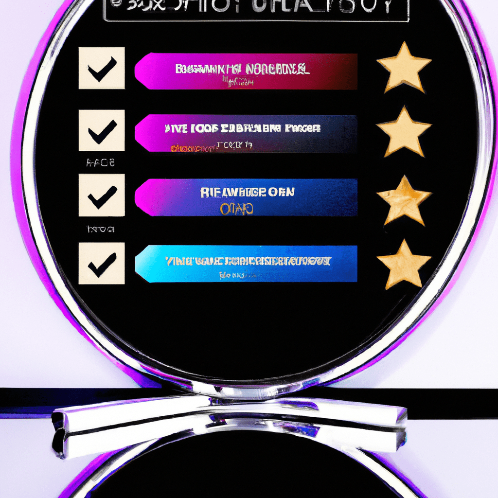 An image showcasing a Glamcor Riki Skinny Smart Vanity Mirror surrounded by a collage of five-star ratings, glowing testimonials, and satisfied customer feedback, symbolizing the positive impact of customer reviews