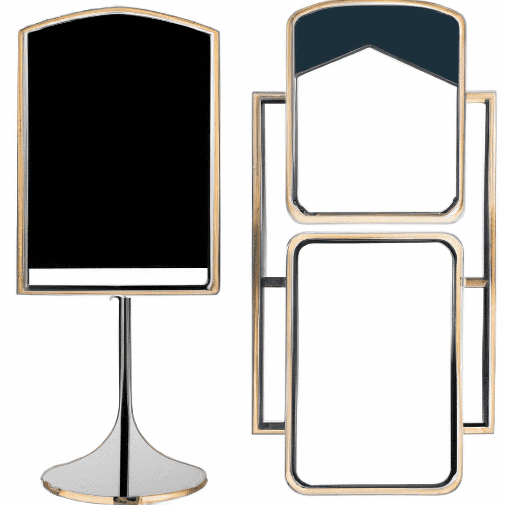 An image showcasing the Glamcor Riki Skinny Smart Vanity Mirror alongside other popular vanity mirrors, highlighting their distinct features and sleek designs