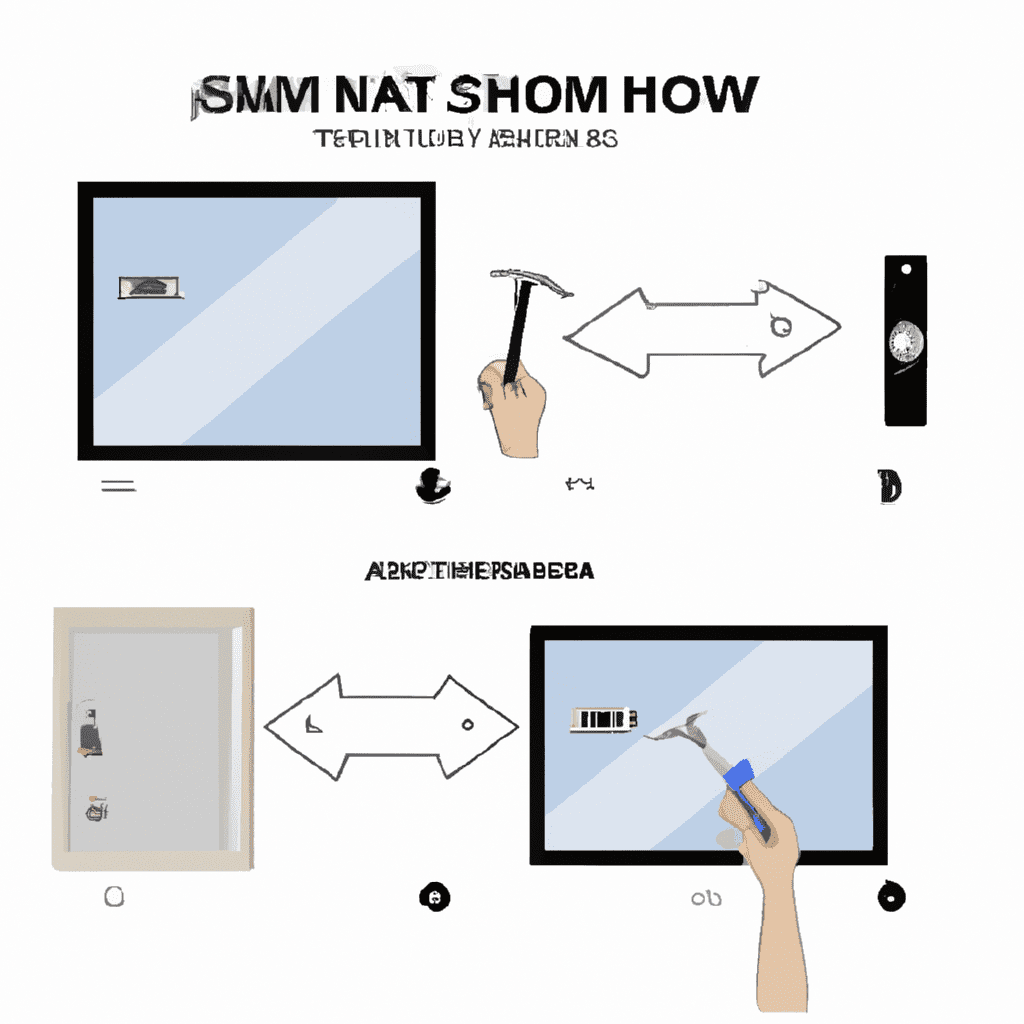 An image showcasing a step-by-step installation guide for the Homewerks 75-105-AX Smart LED Mirror