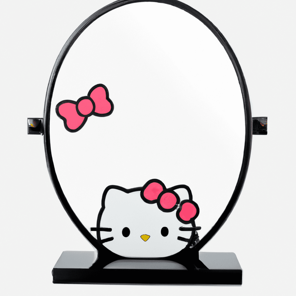 An image showcasing the Impressions Vanity Hello Kitty Wall Mirror's exquisite design and aesthetics